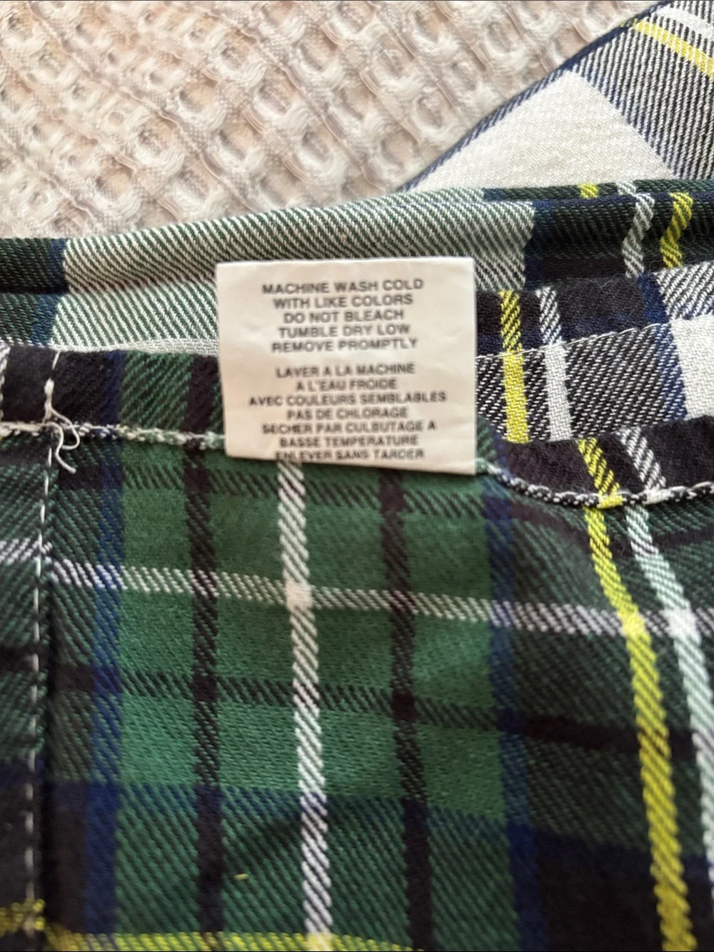 Tablecloth Rectangle Tartan Plain EUC